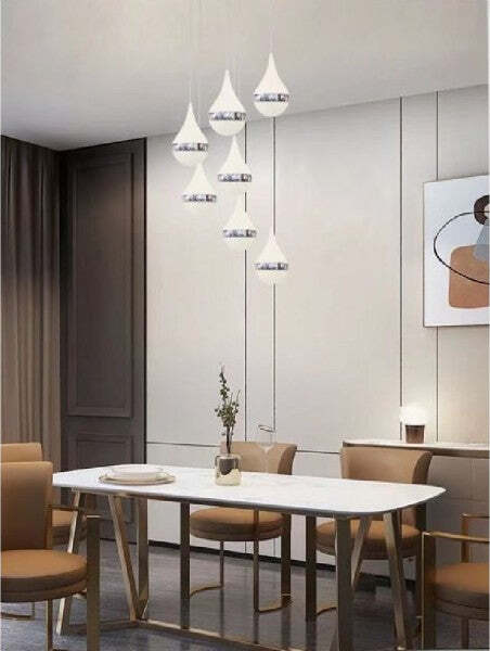 Lampada-A-Sospensione-Led-80watt-Design-Goccia-A-Cascata-Luce-6500k-4000k-Lp-18a