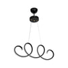 Lampada a sospensione LED Afra forma spirale nera MDL4441