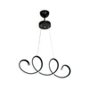 Lampada a sospensione LED Afra forma spirale nera MDL4441