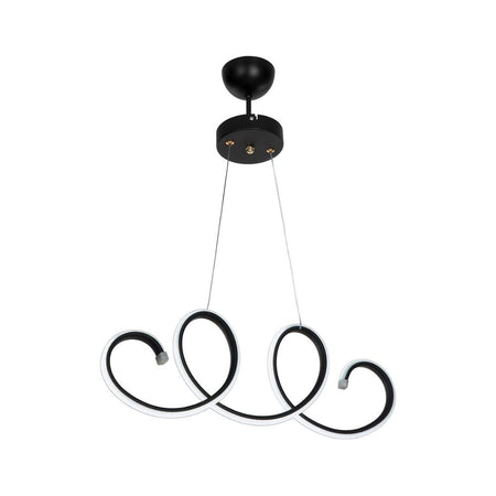 Lampada a sospensione LED Afra forma spirale nera MDL4441