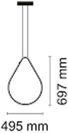 Lampada a sospensione LED Flos Arrangements Drop Up