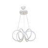Lampada a sospensione LED Ilya forma spirale bianca MDL4439