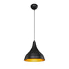 Lampada a sospensione Leda ASZ1338 in metallo nero