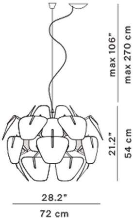 Lampada a sospensione Luceplan Hope D66/18