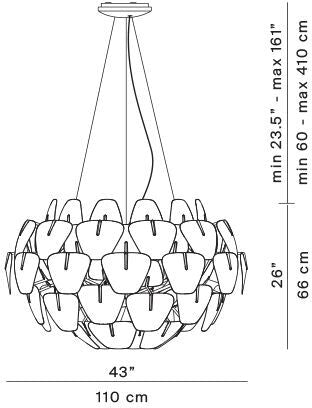 Lampada a sospensione Luceplan Hope D66/42