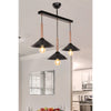 Lampada a sospensione Mandarin MDL4221 con paralumi metallo nero
