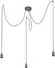 LAMPADA A SOSPENSIONE METALLO NERO DIY E27 3X60W A++ Illuminazione/Illuminazione per interni/Lampadari lampade a sospensione e plafoniere/Lampade a sospensione Scontolo.net - Potenza, Commerciovirtuoso.it