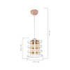Lampada a sospensione Mira ASZ1261 metallo bianco