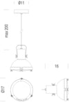 Lampada a sospensione Nemo Projecteur 165