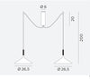 Rotaliana Dry H2 Lampada a Sospensione