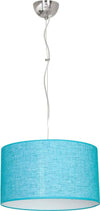 LAMPADA A SOSPENSIONE SHADEIN PLASTICA E TESSUTO AZZURRO Illuminazione/Illuminazione per interni/Lampadari lampade a sospensione e plafoniere/Lampade a sospensione Scontolo.net - Potenza, Commerciovirtuoso.it