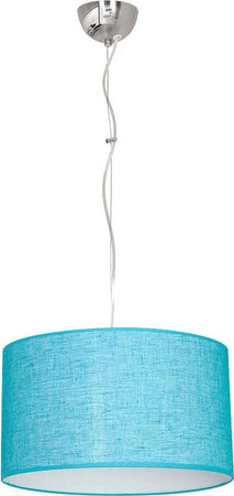 LAMPADA A SOSPENSIONE SHADEIN PLASTICA E TESSUTO AZZURRO Illuminazione/Illuminazione per interni/Lampadari lampade a sospensione e plafoniere/Lampade a sospensione Scontolo.net - Potenza, Commerciovirtuoso.it