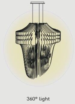 Slamp Aria S Transparente Lampada a sospensione