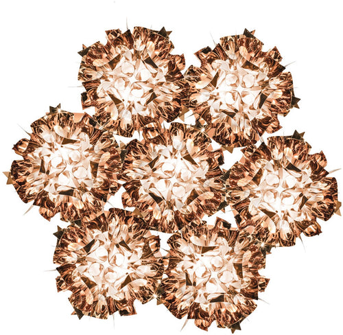 Lampada a sospensione Slamp Veli 7 gold, silver, copper