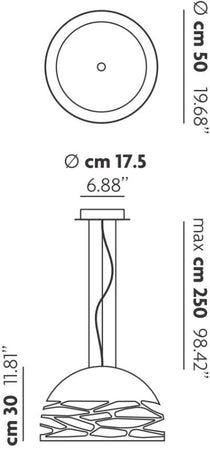 Lampada a Sospensione Studio Italia Design Kelly Small Dome 50