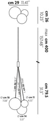 Lampada a Sospensione Studio Italia Design Rondom Composizione 3 lights