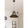 Lampada a sospensione Tibet ASZ0871 nera stile industriale