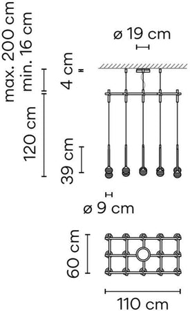 Lampada a sospensione Vibia Algorithm 15