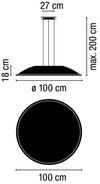 Lampada a sospensione Vibia Big Diametro 100