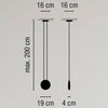 Lampada a sospensione Vibia Cosmos 1 luce ON/OFF