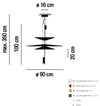 Lampada a sospensione Vibia Flamingo 1530