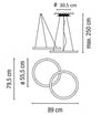 Lampada a sospensione Vibia HaloCircular 2 LED