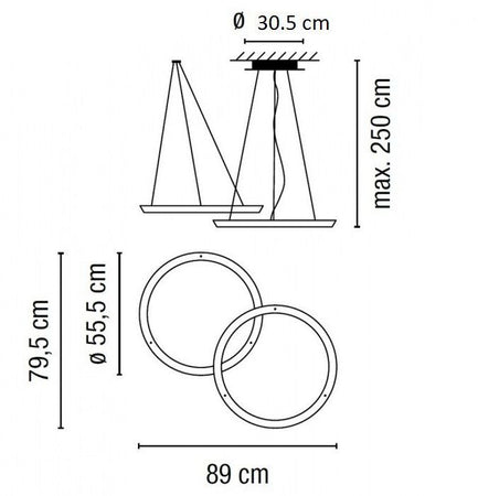 Lampada a sospensione Vibia HaloCircular 2 LED