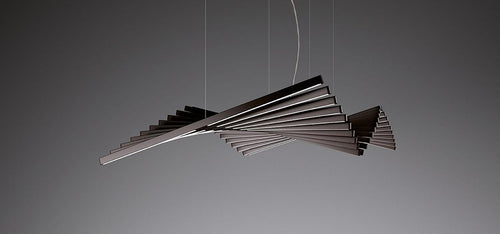 Lampada a sospensione Vibia Rhythm horizontal 141cm