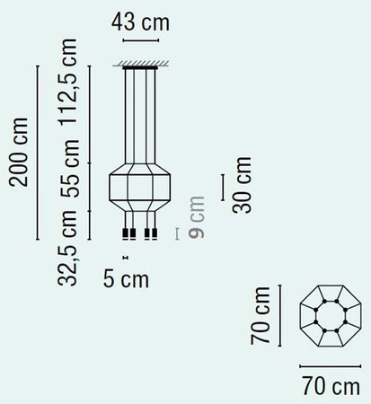 Vibia Wireflow 0402 Lampada a sospensione
