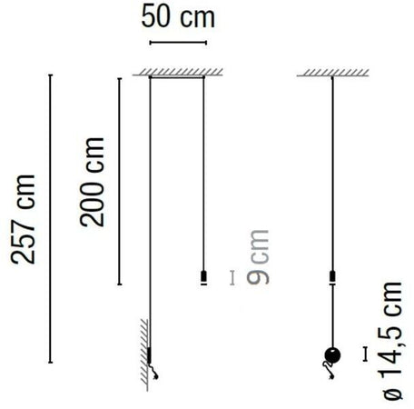 Vibia Wireflow Free-Form 0347 a sospensione