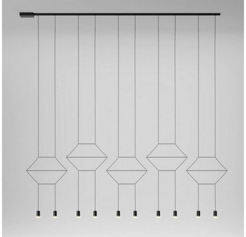 Vibia Wireflow Lineal 10 luci Lampada a sospensione