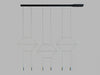 Vibia Wireflow Lineal 6 luci Lampada a sospensione
