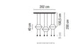 Vibia Wireflow Lineal 6 luci Lampada a sospensione