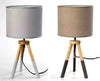 Lampada Abat Jour Ceramica 22x22x43cm Lumetto Tavolo Base Legno Trepiede 698743 Illuminazione/Illuminazione per interni/Lampade/Lampade da tavolo e abat-jour Trade Shop italia - Napoli, Commerciovirtuoso.it
