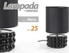 Lampada Abat Jour Da Tavolo Comodino E14 Base Ceramica Nero Lux 25x15 Cm 837395 Illuminazione/Illuminazione per interni/Lampade/Lampade da tavolo e abat-jour Trade Shop italia - Napoli, Commerciovirtuoso.it