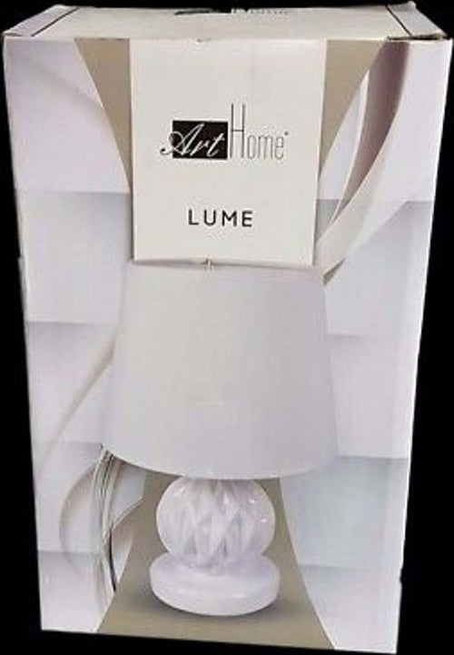 LAMPADA ABAT JOUR LUME ROMBI COMODINO COMÒ LUCE BIANCA E MODERNA MISURE 30X20CM Illuminazione/Illuminazione per interni/Lampade/Lampade da tavolo e abat-jour Trade Shop italia - Napoli, Commerciovirtuoso.it