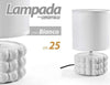 Lampada Abat Jour Tavolo Comodino E14 Base Ceramica Rilievo Lux 25 X 15cm 837418 Illuminazione/Illuminazione per interni/Lampade/Lampade da tavolo e abat-jour Trade Shop italia - Napoli, Commerciovirtuoso.it
