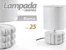 Lampada Abat Jour Tavolo Comodino E14 Base Ceramica Rilievo Lux 25 X 15cm 837418 Illuminazione/Illuminazione per interni/Lampade/Lampade da tavolo e abat-jour Trade Shop italia - Napoli, Commerciovirtuoso.it