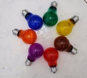 LAMPADA AD INCANDESCENZA GOCCIA E27 COLORATA