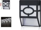 Lampada Applique Ad Energia Solare Da Muro Parete Led 12 Cm Per Giardini 2003002 Illuminazione/Illuminazione per esterni/Luci per sentieri Trade Shop italia - Napoli, Commerciovirtuoso.it