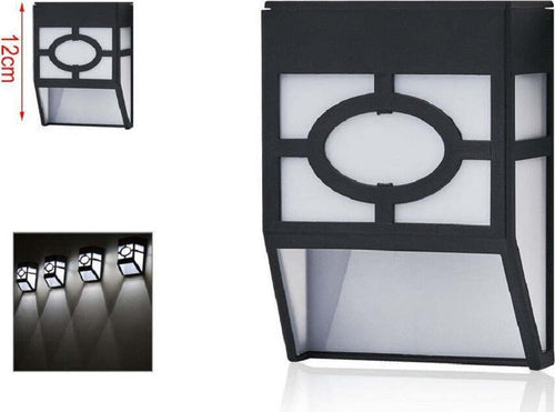 Lampada Applique Ad Energia Solare Da Muro Parete Led 12 Cm Per Giardini 2003002 Illuminazione/Illuminazione per esterni/Luci per sentieri Trade Shop italia - Napoli, Commerciovirtuoso.it