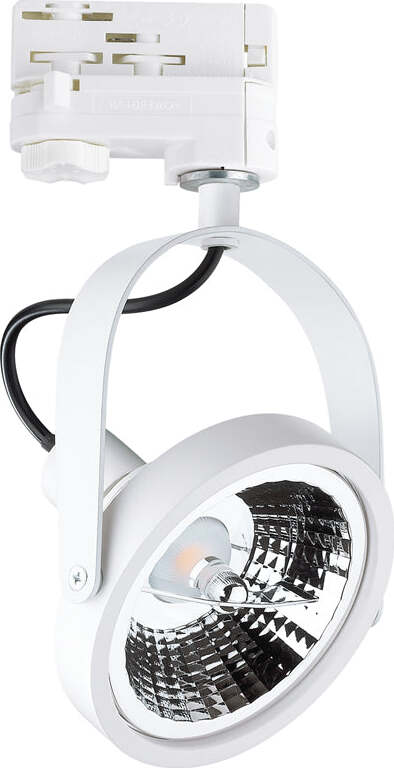 Lampada-Binario-Moderna-Glim-Metallo-Bianco-1-Luce-10W-Gu10-3000K-Luce-Calda