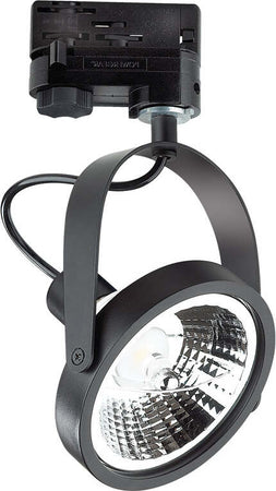 Lampada-Binario-Moderna-Glim-Metallo-Nero-1-Luce-10W-Gu10-3000K-Luce-Calda
