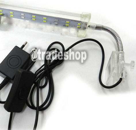LAMPADA CLIP 22 LED BORDO ILLUMINAZIONE PER ACQUARIO ESTERNA LUCE BIANCA BLU 10W Prodotti per animali domestici/Pesci e animali d'acqua/Illuminazione per acquario Trade Shop italia - Napoli, Commerciovirtuoso.it
