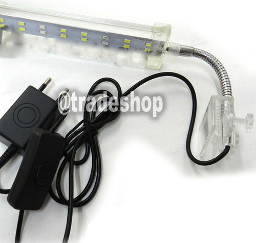 LAMPADA CLIP 22 LED BORDO ILLUMINAZIONE PER ACQUARIO ESTERNA LUCE BIANCA BLU 10W Prodotti per animali domestici/Pesci e animali d'acqua/Illuminazione per acquario Trade Shop italia - Napoli, Commerciovirtuoso.it