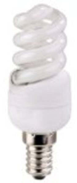 LAMPADA COMPATTA SPIRALE E14/E27 FLUORESCENTE