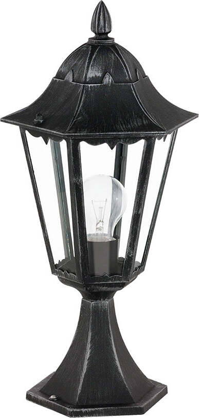 Lampada-Contemporanea-Da-Esterno-Navedo-1-Luce-Alluminio-Fuso-Nero-E-Argento