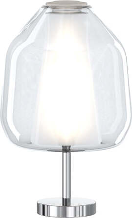 Lampada-Contemporanea-Double-Skin-Beta-Metallo-Cromo-Vetro-Trasp.-1-Luce-E27