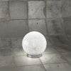 Lampada-Contemporanea-Glitter-Metallo-Cromo-Vetro-Soffiato-Trasp-1-Luce-E14