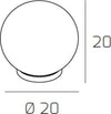 Lampada-Contemporanea-Target-Metallo-Cromo-Vetro-Cromo-E-Trasparente-1-Luce-E14